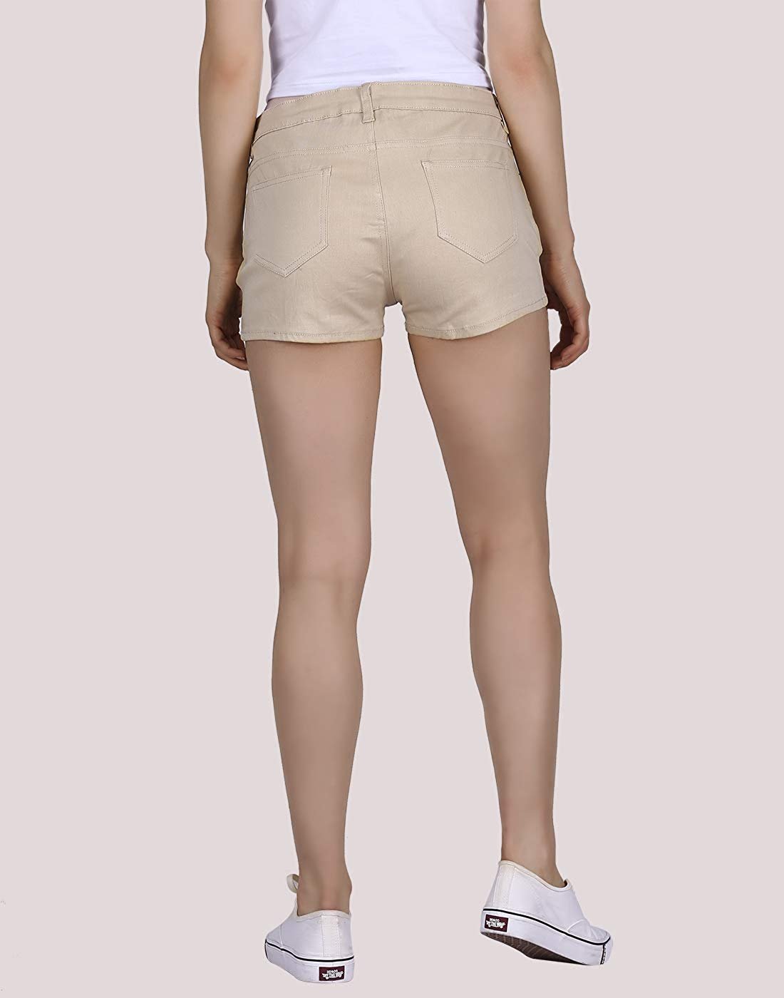 Low Rise Stretch Denim Shorts