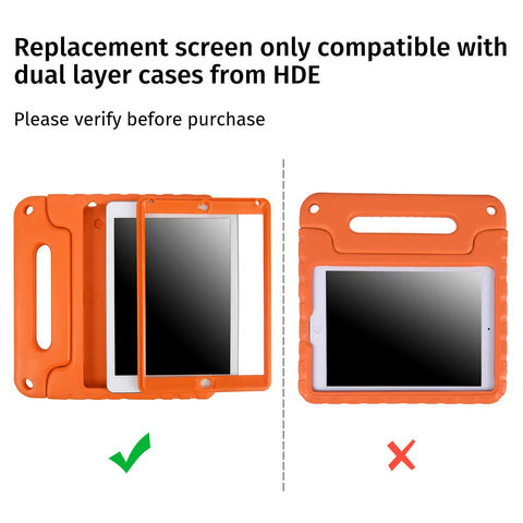 Replacement Screen Protector for HDE Dual Layer Shockproof iPad Cases Compatible with 5th and 6th Generation Apple iPad 9.7 Tablets (Also fits iPad Air 1 and Air 2 Cases) - Screen Protector ONLY