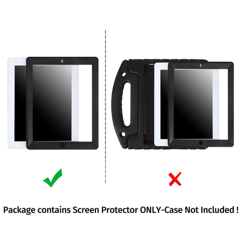 Replacement Screen Protector for HDE Dual Layer Shockproof iPad Cases Compatible with 2nd 3rd and 4th Generation Apple iPad 9.7 Tablets (Older Versions 2011-2013 Release) - Screen Protector ONLY