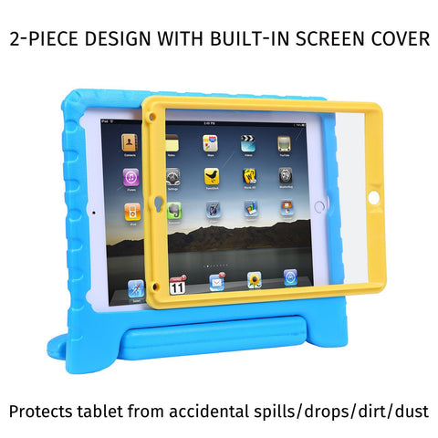 HDE Case for iPad 9.7-inch 2018 / 2017 Kids Shockproof Bumper Hard Cover Handle Stand with Built in Screen Protector for New Apple Education iPad 9.7 Inch (6th Gen) / 5th Generation iPad 9.7 - Green