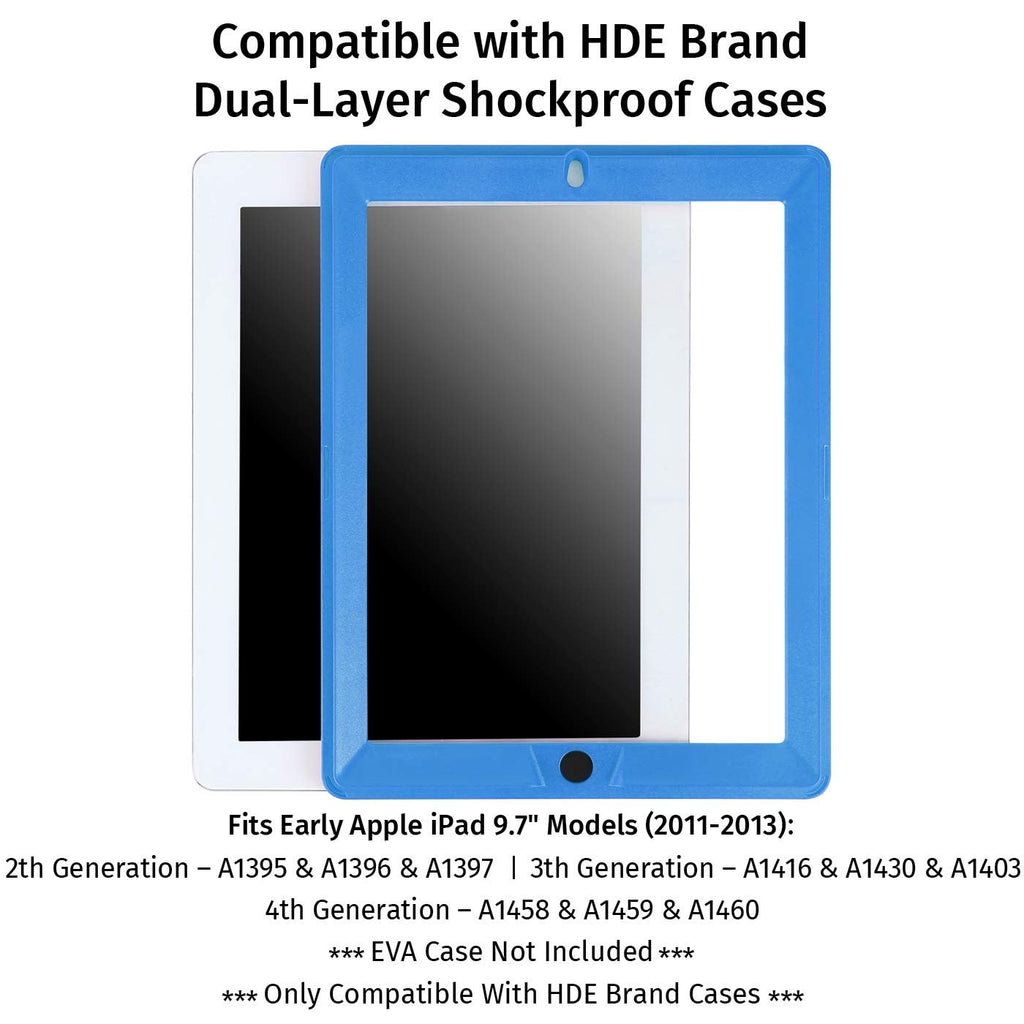 Replacement Screen Protector for HDE Dual Layer Shockproof iPad Cases Compatible with 2nd 3rd and 4th Generation Apple iPad 9.7 Tablets (Older Versions 2011-2013 Release) - Screen Protector ONLY