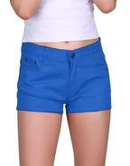 Low Rise Stretch Denim Shorts