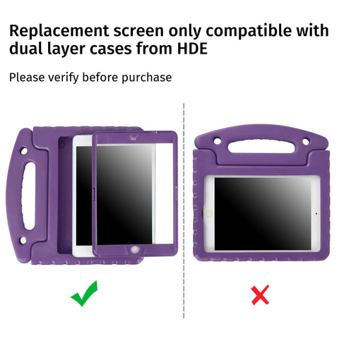 Replacement Screen Protector for HDE Dual Layer Shockproof iPad Cases compatible with 1st 2nd and 3rd Generation Apple iPad Mini 7.9" Tablets (Older Versions 2012-2014 Release) - SCREEN PROTECTOR ONLY