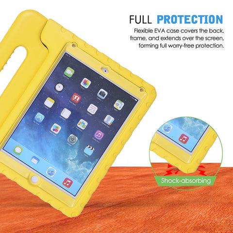 HDE Case for iPad 9.7-inch 2018 / 2017 Kids Shockproof Bumper Hard Cover Handle Stand with Built in Screen Protector for New Apple Education iPad 9.7 Inch (6th Gen) / 5th Generation iPad 9.7 - Green