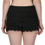 Scallop Hem Crochet Shorts