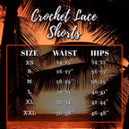 Scallop Hem Crochet Shorts
