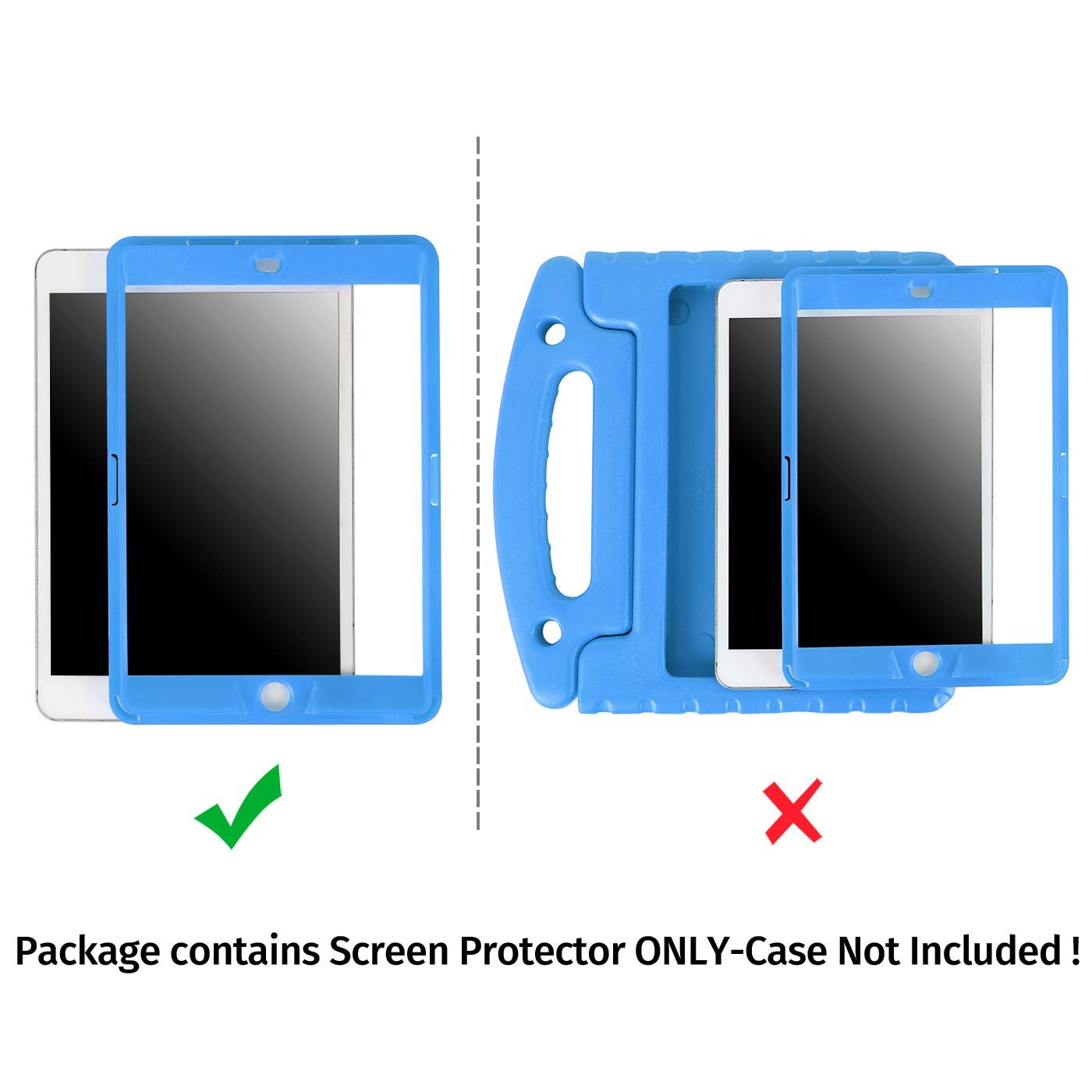 Replacement Screen Protector for HDE Dual Layer Shockproof iPad Cases compatible with 1st 2nd and 3rd Generation Apple iPad Mini 7.9" Tablets (Older Versions 2012-2014 Release) - SCREEN PROTECTOR ONLY