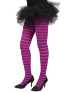 HDE Women's Striped Tights Opaque Microfiber Stockings Nylon Footed Pantyhose
