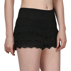Scallop Hem Crochet Shorts