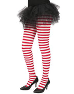 HDE Women's Striped Tights Opaque Microfiber Stockings Nylon Footed Pantyhose