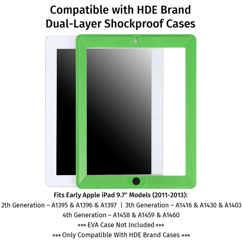 Replacement Screen Protector for HDE Dual Layer Shockproof iPad Cases Compatible with 2nd 3rd and 4th Generation Apple iPad 9.7 Tablets (Older Versions 2011-2013 Release) - Screen Protector ONLY