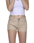 Low Rise Stretch Denim Shorts