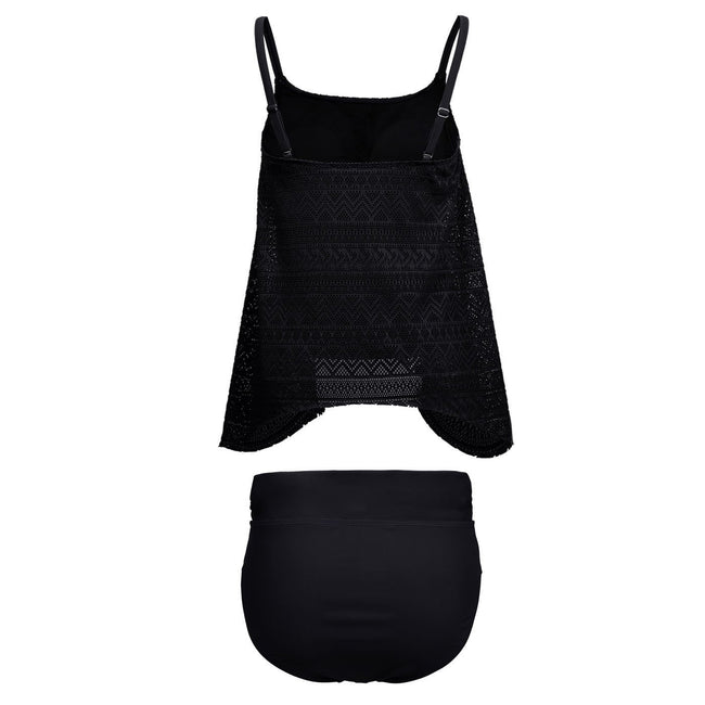 Lace Tankini Swimsuit Set with Briefs – alternate view