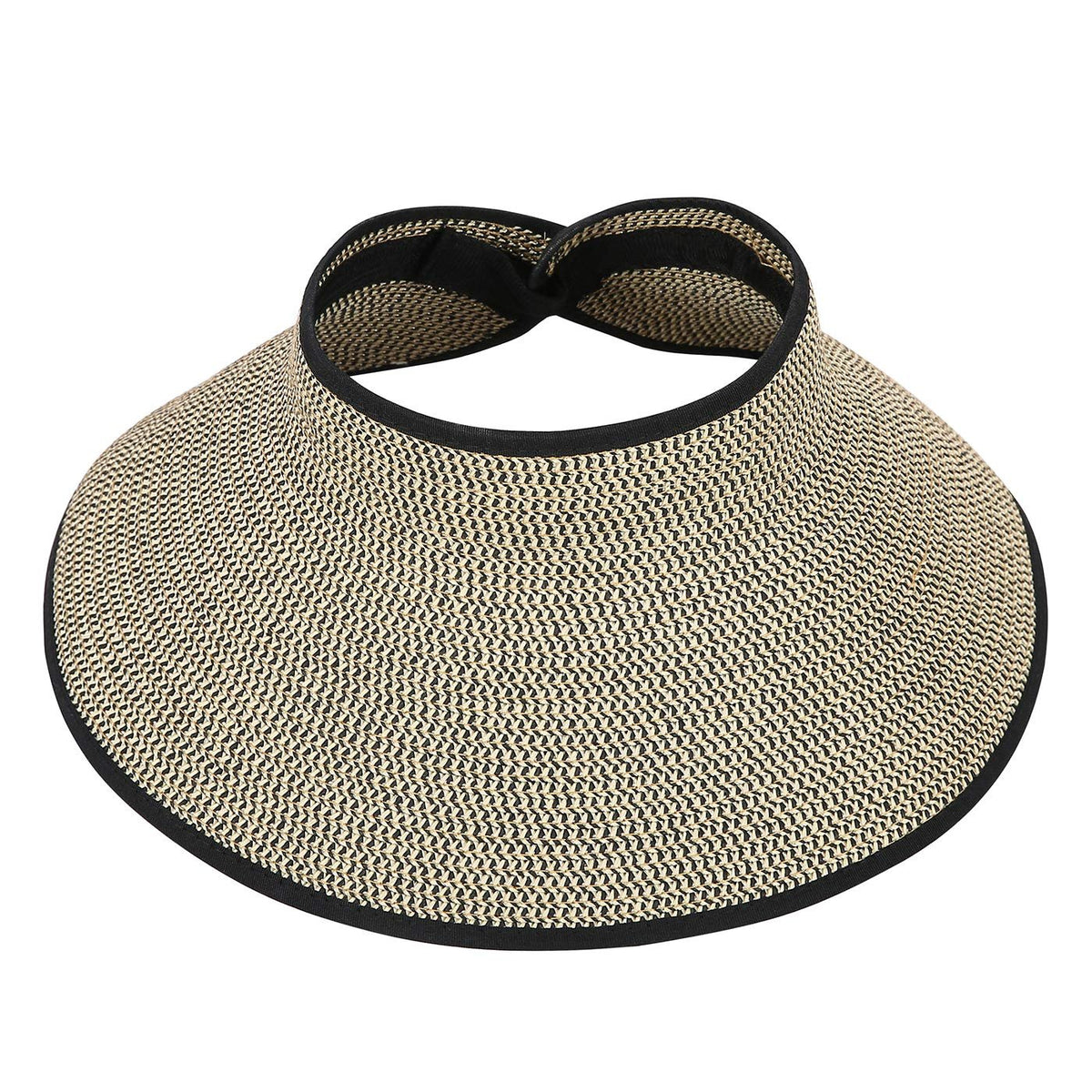 Roll Up Sun Visor Hat Packable Women's – front view