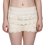 Scallop Hem Crochet Shorts