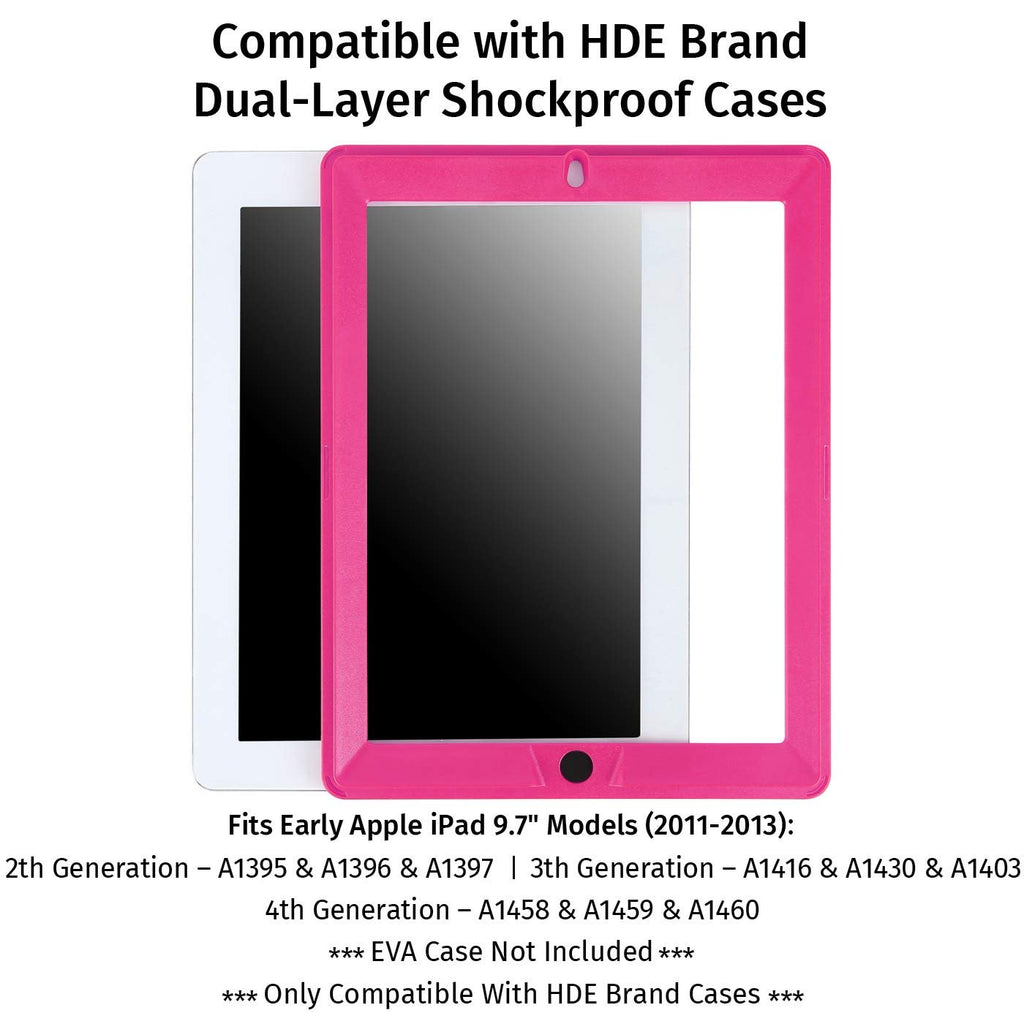 Replacement Screen Protector for HDE Dual Layer Shockproof iPad Cases Compatible with 2nd 3rd and 4th Generation Apple iPad 9.7 Tablets (Older Versions 2011-2013 Release) - Screen Protector ONLY