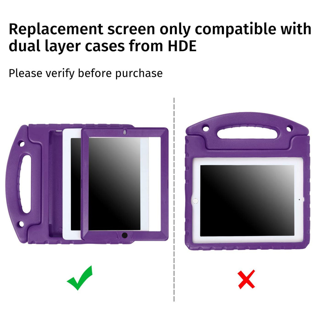 Replacement Screen Protector for HDE Dual Layer Shockproof iPad Cases Compatible with 2nd 3rd and 4th Generation Apple iPad 9.7 Tablets (Older Versions 2011-2013 Release) - Screen Protector ONLY