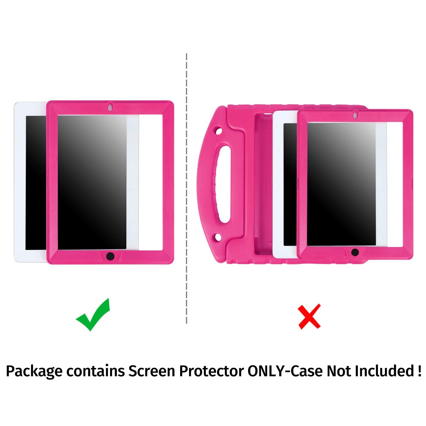 Replacement Screen Protector for HDE Dual Layer Shockproof iPad Cases Compatible with 2nd 3rd and 4th Generation Apple iPad 9.7 Tablets (Older Versions 2011-2013 Release) - Screen Protector ONLY