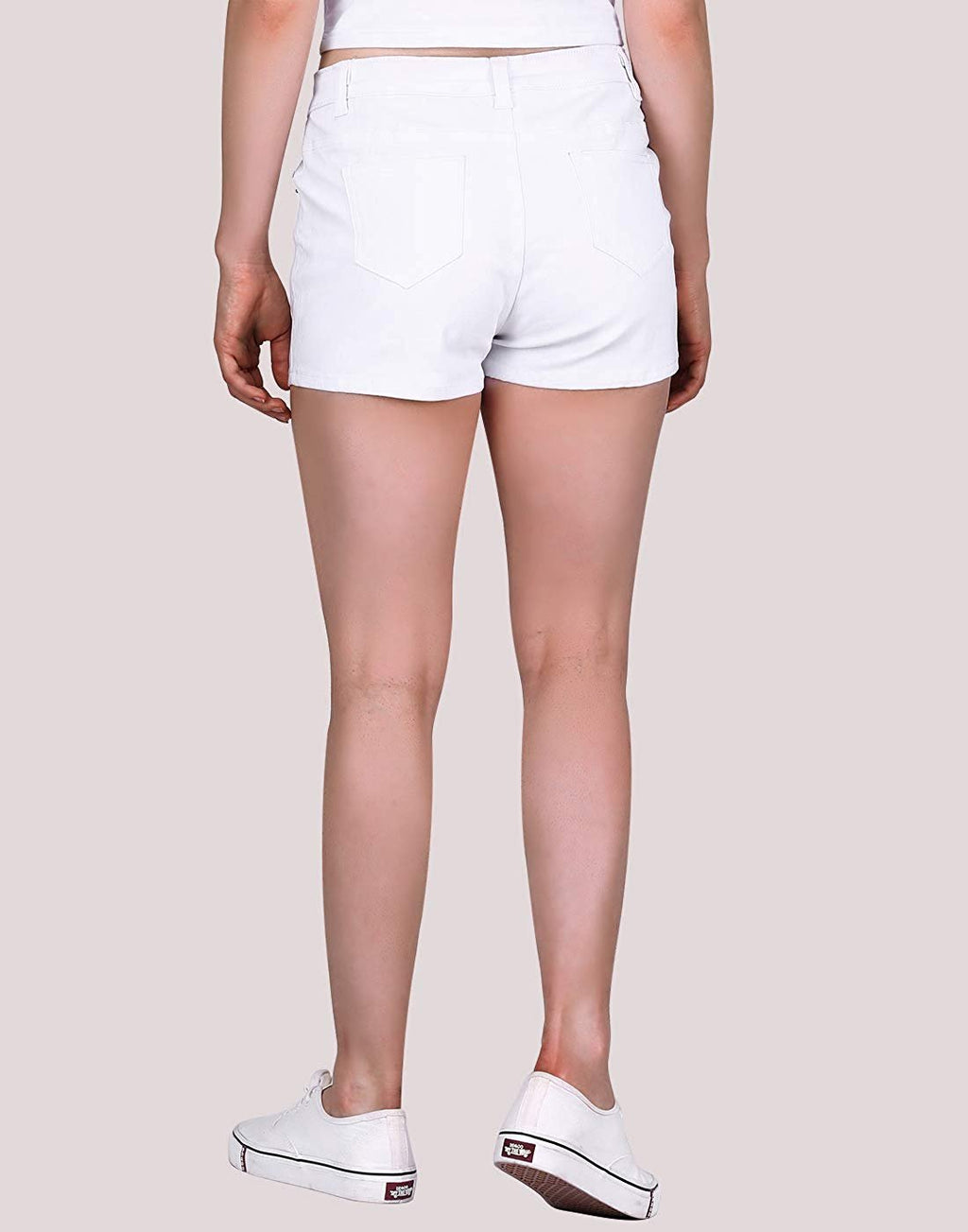 Low Rise Stretch Denim Shorts