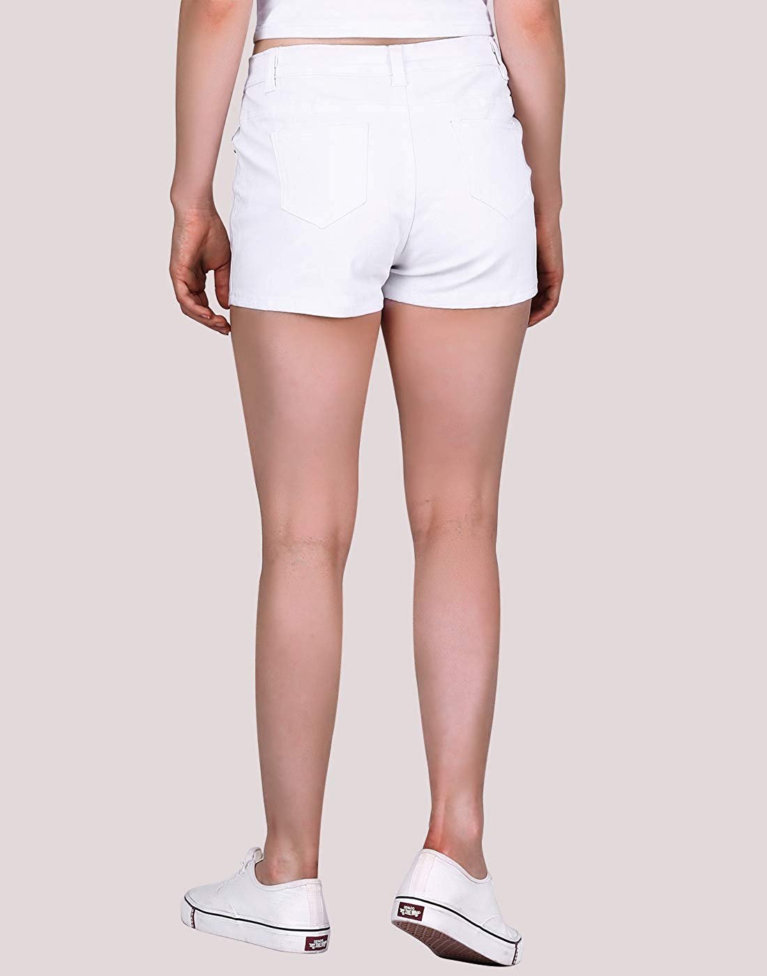 Low Rise Stretch Denim Shorts