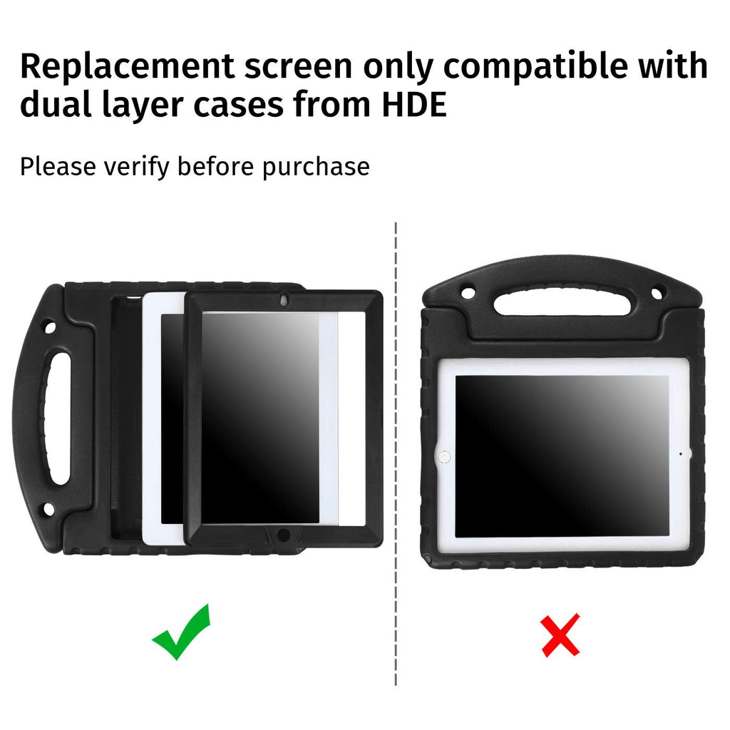 Replacement Screen Protector for HDE Dual Layer Shockproof iPad Cases Compatible with 2nd 3rd and 4th Generation Apple iPad 9.7 Tablets (Older Versions 2011-2013 Release) - Screen Protector ONLY