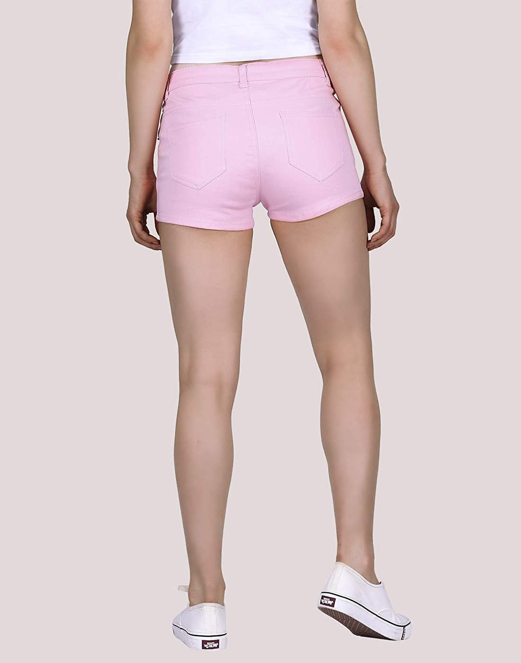 Low Rise Stretch Denim Shorts