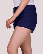 Low Rise Stretch Denim Shorts