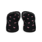 Flamingo Print Flip-Flops