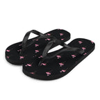 Flamingo Print Flip-Flops
