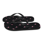 Flamingo Print Flip-Flops