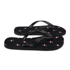 Flamingo Print Flip-Flops