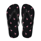 Flamingo Print Flip-Flops