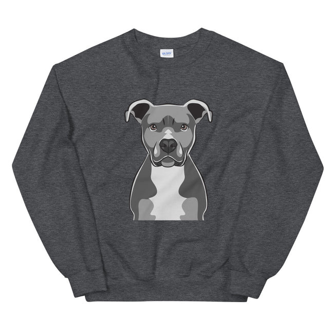 Pitbull Unisex Sweatshirt Dog Breed Fleece – back view