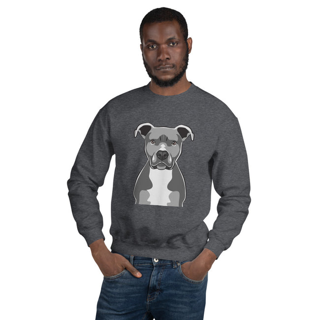 Pitbull Unisex Sweatshirt Dog Breed Fleece – side view