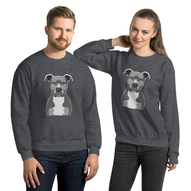 Pitbull Unisex Sweatshirt Dog Breed Fleece – alternate view