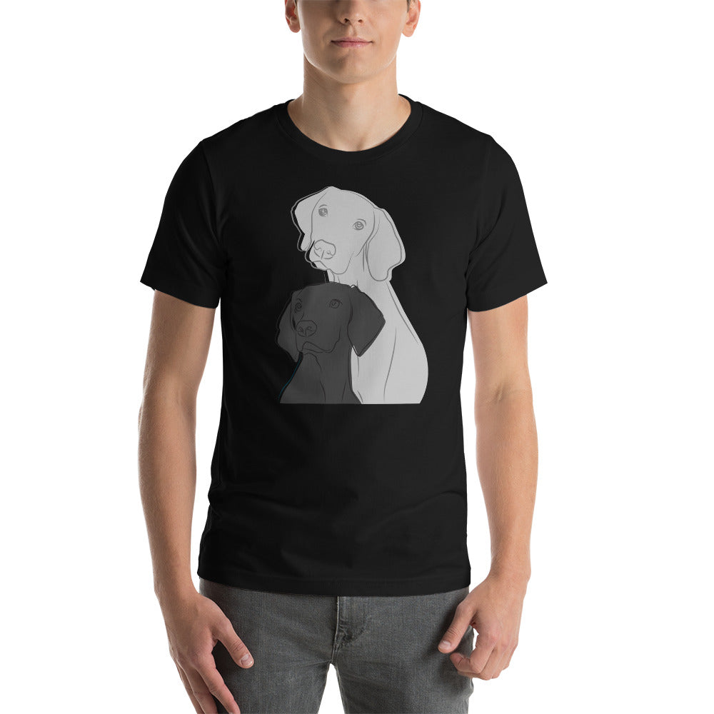 Two Vizslas Unisex T-Shirt