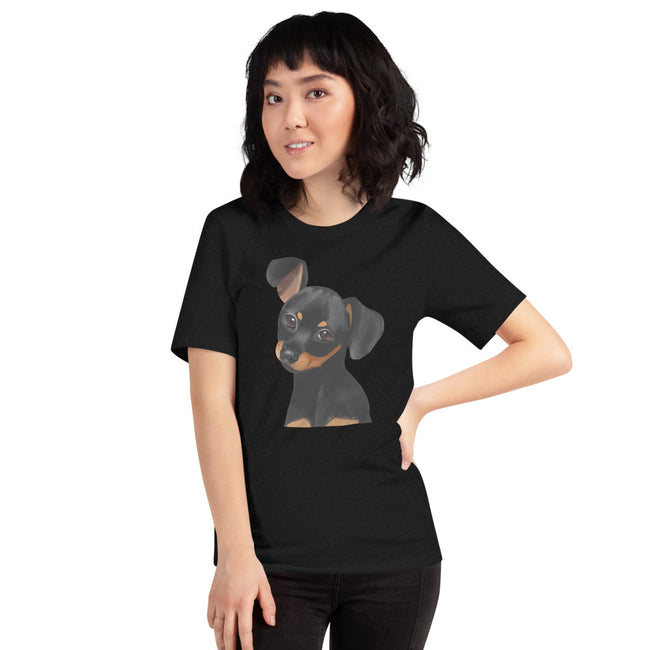 Dachshund T-Shirt Unisex Breed Tee in Black Heather