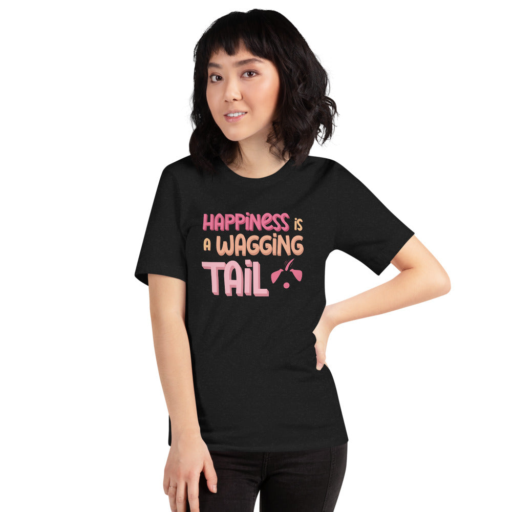 Happiness Is A Wagging Tail Unisex T-Shirt Secondary image