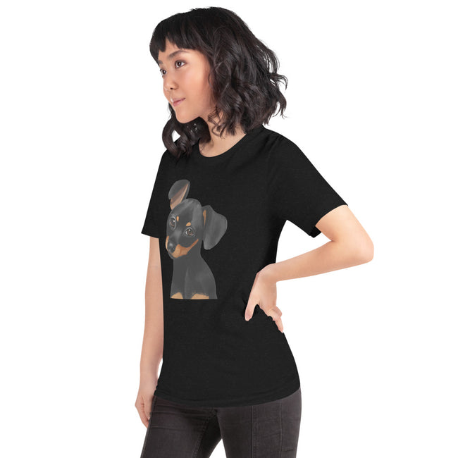 Dachshund T-Shirt Unisex Breed Tee – close-up detail