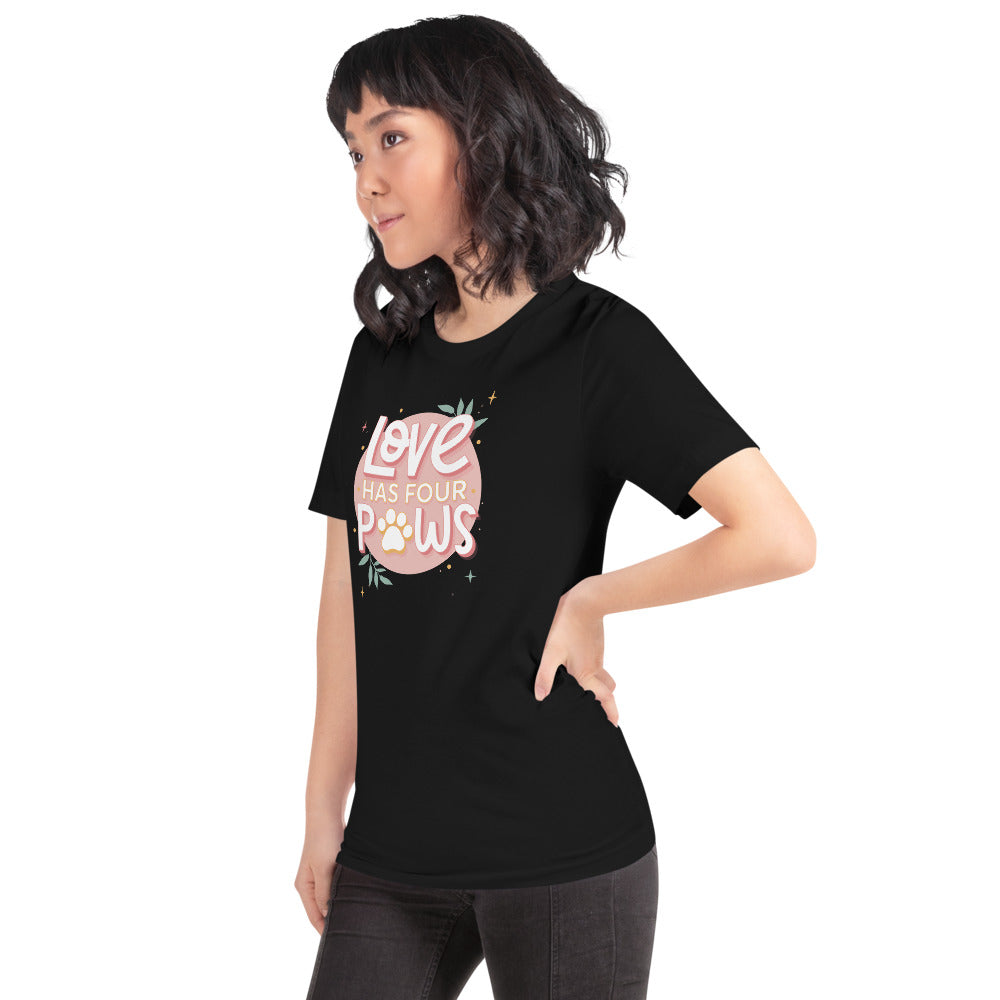 Love Has Four Paws Unisex T-Shirt Secondary image