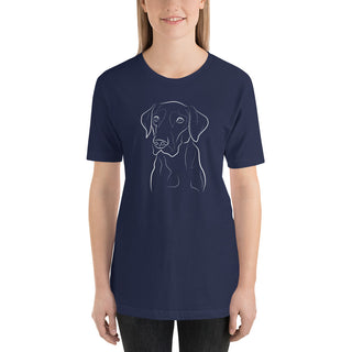 Labrador Retriever Unisex Tee Breed T-Shirt in Navy