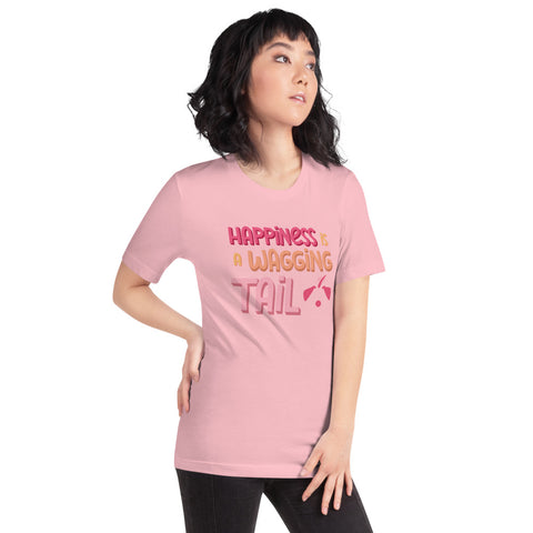 Happiness Is A Wagging Tail Unisex T-Shirt