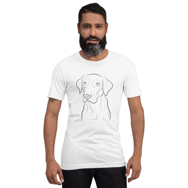Labrador Retriever T-Shirt Unisex Breed Tee in White