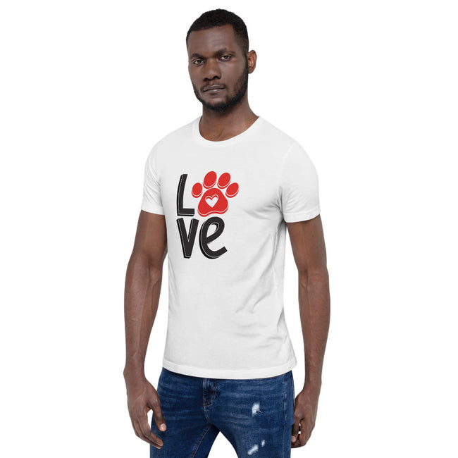 Love Unisex T-Shirt Dog Lover Tee – alternate view